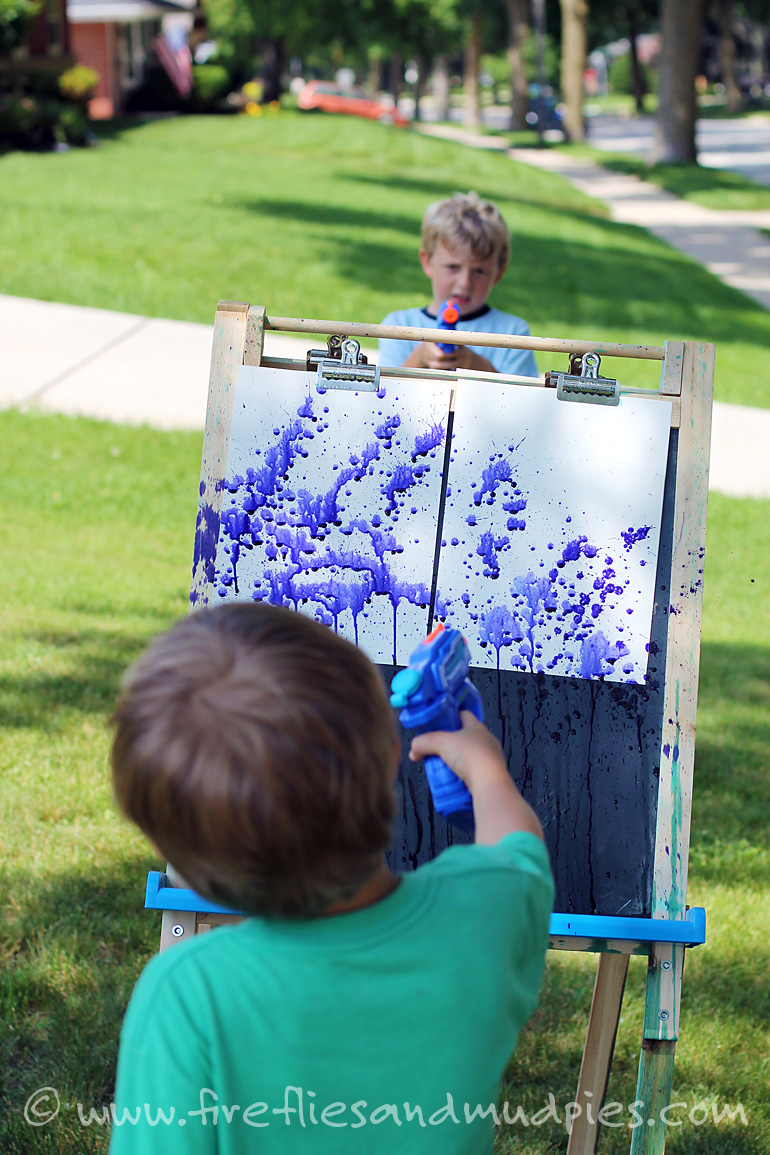 Squirt-Gun-Painting-at-Home-for-Kids